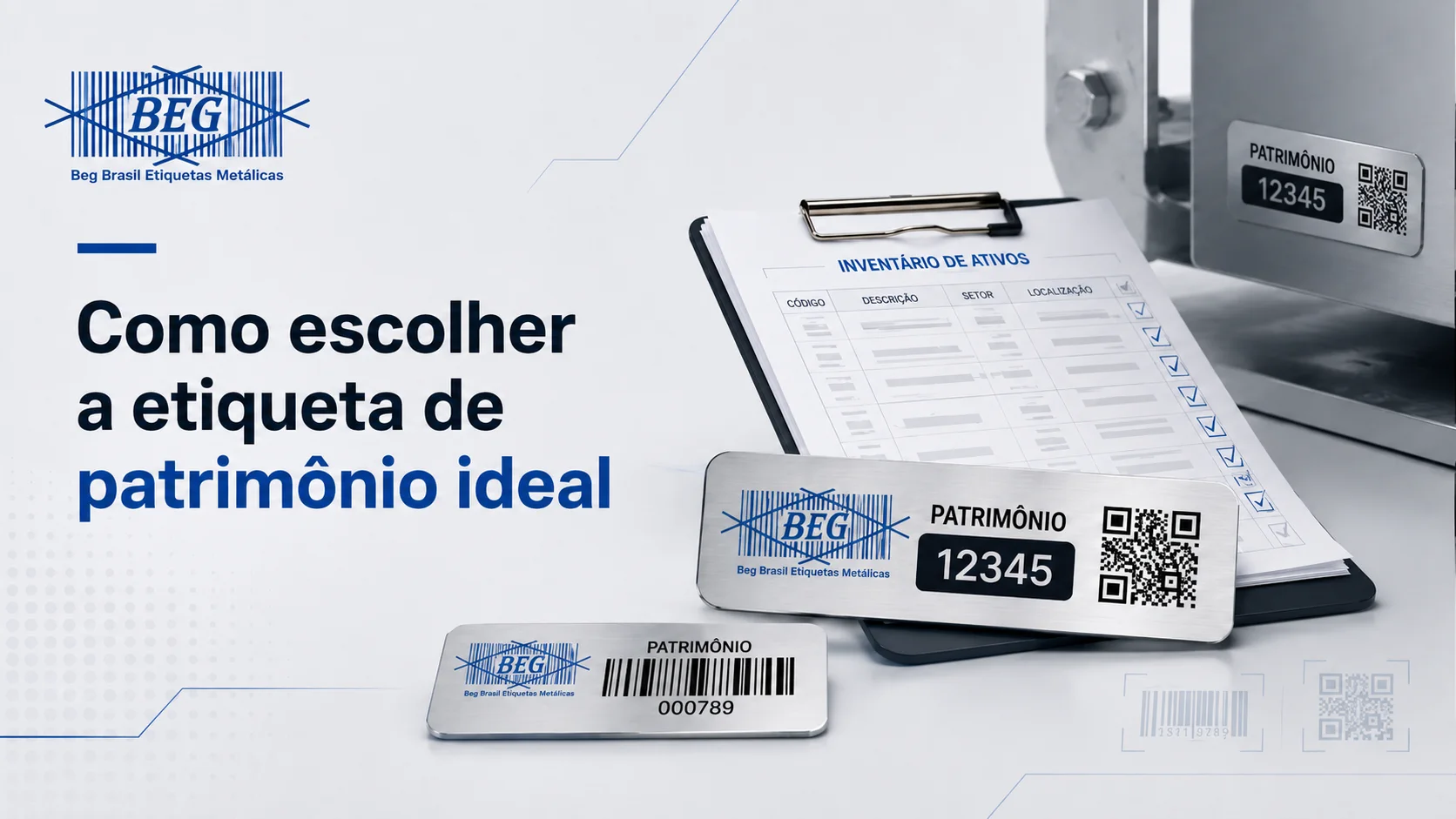 Como escolher a etiqueta de patrimônio ideal