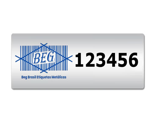 Beg Brasil Etiquetas Metálicas